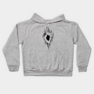 Calligraphy Heart Kids Hoodie